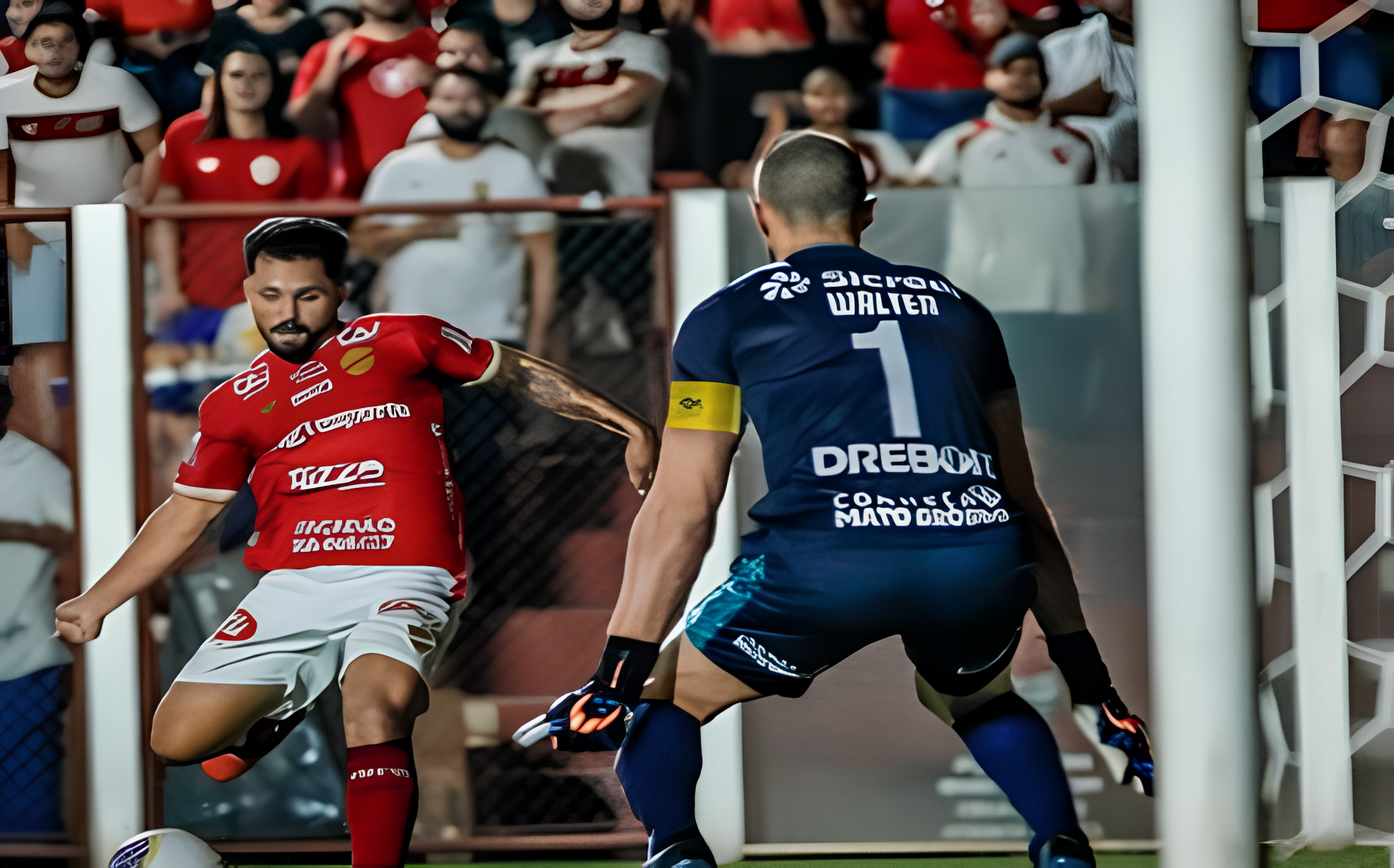 Alesson marca o primeiro gol diante do Cuiabá